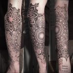 фото тату мандала на локте 04.02.2020 №048 -mandala tattoo- tattoo-photo.ru