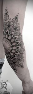 фото тату мандала на локте 04.02.2020 №094 -mandala tattoo- tattoo-photo.ru