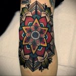 фото тату мандала на локте 04.02.2020 №114 -mandala tattoo- tattoo-photo.ru