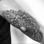 фото тату мандала на локте 04.02.2020 №133 -mandala tattoo- tattoo-photo.ru