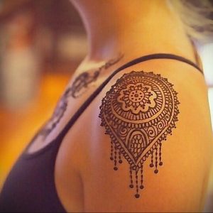 фото тату мандала на плече 04.02.2020 №023 -mandala tattoo- tattoo-photo.ru