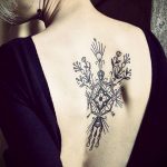 фото тату мандала на спине 04.02.2020 №005 -mandala tattoo- tattoo-photo.ru