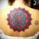 фото тату мандала на спине 04.02.2020 №024 -mandala tattoo- tattoo-photo.ru