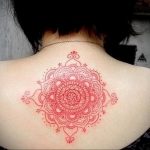 фото тату мандала на спине 04.02.2020 №065 -mandala tattoo- tattoo-photo.ru
