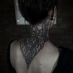 фото тату мандала на шее 04.02.2020 №006 -mandala tattoo- tattoo-photo.ru