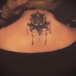 фото тату мандала на шее 04.02.2020 №009 -mandala tattoo- tattoo-photo.ru