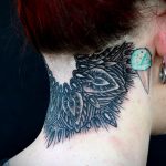 фото тату мандала на шее 04.02.2020 №089 -mandala tattoo- tattoo-photo.ru