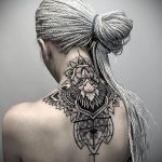 фото тату мандала на шее 04.02.2020 №104 -mandala tattoo- tattoo-photo.ru