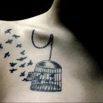 фото тату птица в клетке 02.01.2019 №010 -bird cage tattoo- tattoo-photo.ru