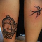 фото тату птица в клетке 02.01.2019 №015 -bird cage tattoo- tattoo-photo.ru