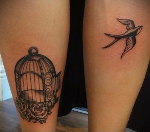 фото тату птица в клетке 02.01.2019 №015 -bird cage tattoo- tattoo-photo.ru