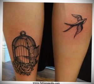 фото тату птица в клетке 02.01.2019 №032 -bird cage tattoo- tattoo-photo.ru