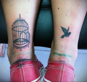 фото тату птица в клетке 02.01.2019 №034 -bird cage tattoo- tattoo-photo.ru