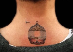 фото тату птица в клетке 02.01.2019 №049 -bird cage tattoo- tattoo-photo.ru
