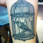 фото тату птица в клетке 02.01.2019 №052 -bird cage tattoo- tattoo-photo.ru