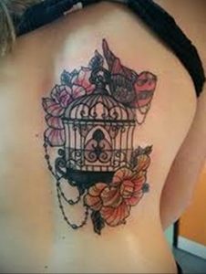 фото тату птица в клетке 02.01.2019 №062 -bird cage tattoo- tattoo-photo.ru