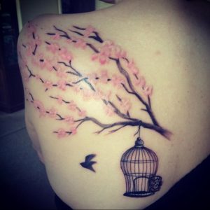 фото тату птица в клетке 02.01.2019 №064 -bird cage tattoo- tattoo-photo.ru