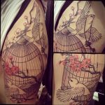 фото тату птица в клетке 02.01.2019 №070 -bird cage tattoo- tattoo-photo.ru