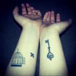 фото тату птица в клетке 02.01.2019 №075 -bird cage tattoo- tattoo-photo.ru