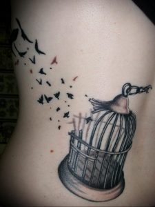 фото тату птица в клетке 02.01.2019 №076 -bird cage tattoo- tattoo-photo.ru