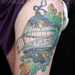 фото тату птица в клетке 02.01.2019 №081 -bird cage tattoo- tattoo-photo.ru