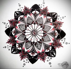 фото эскиза тату мандала 04.02.2020 №008 -mandala tattoo- tattoo-photo.ru