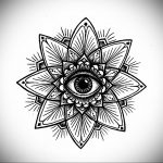 фото эскиза тату мандала 04.02.2020 №018 -mandala tattoo- tattoo-photo.ru