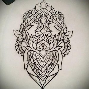 фото эскиза тату мандала 04.02.2020 №020 -mandala tattoo- tattoo-photo.ru