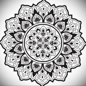 фото эскиза тату мандала 04.02.2020 №045 -mandala tattoo- tattoo-photo.ru