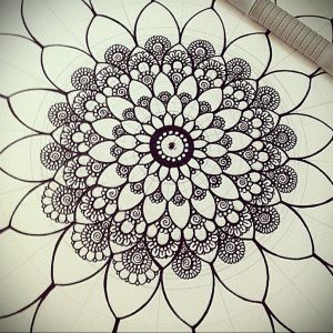 фото эскиза тату мандала 04.02.2020 №089 -mandala tattoo- tattoo-photo.ru