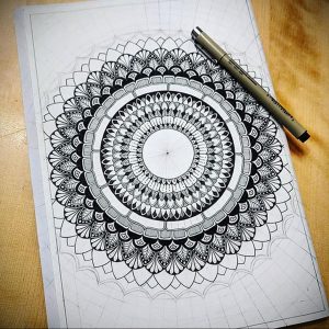 фото эскиза тату мандала 04.02.2020 №117 -mandala tattoo- tattoo-photo.ru