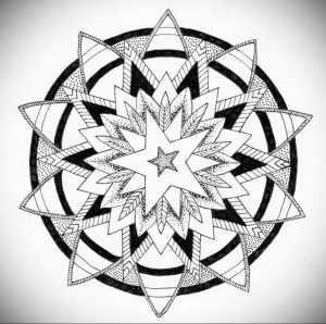 фото эскиза тату мандала 04.02.2020 №140 -mandala tattoo- tattoo-photo.ru