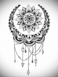 фото эскиза тату мандала 04.02.2020 №154 -mandala tattoo- tattoo-photo.ru