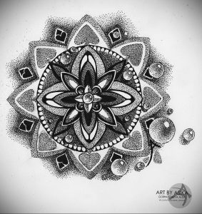 фото эскиза тату мандала 04.02.2020 №156 -mandala tattoo- tattoo-photo.ru