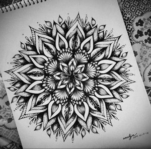 фото эскиза тату мандала 04.02.2020 №160 -mandala tattoo- tattoo-photo.ru