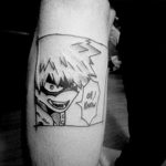 черное тату аниме 19.01.2020 №013 -black anime tattoo- tattoo-photo.ru