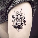 черное тату аниме 19.01.2020 №024 -black anime tattoo- tattoo-photo.ru