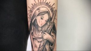 Тату Монашка пример рисунка 16.02.2020 №1061 -tattoo nun- tattoo-photo.ru