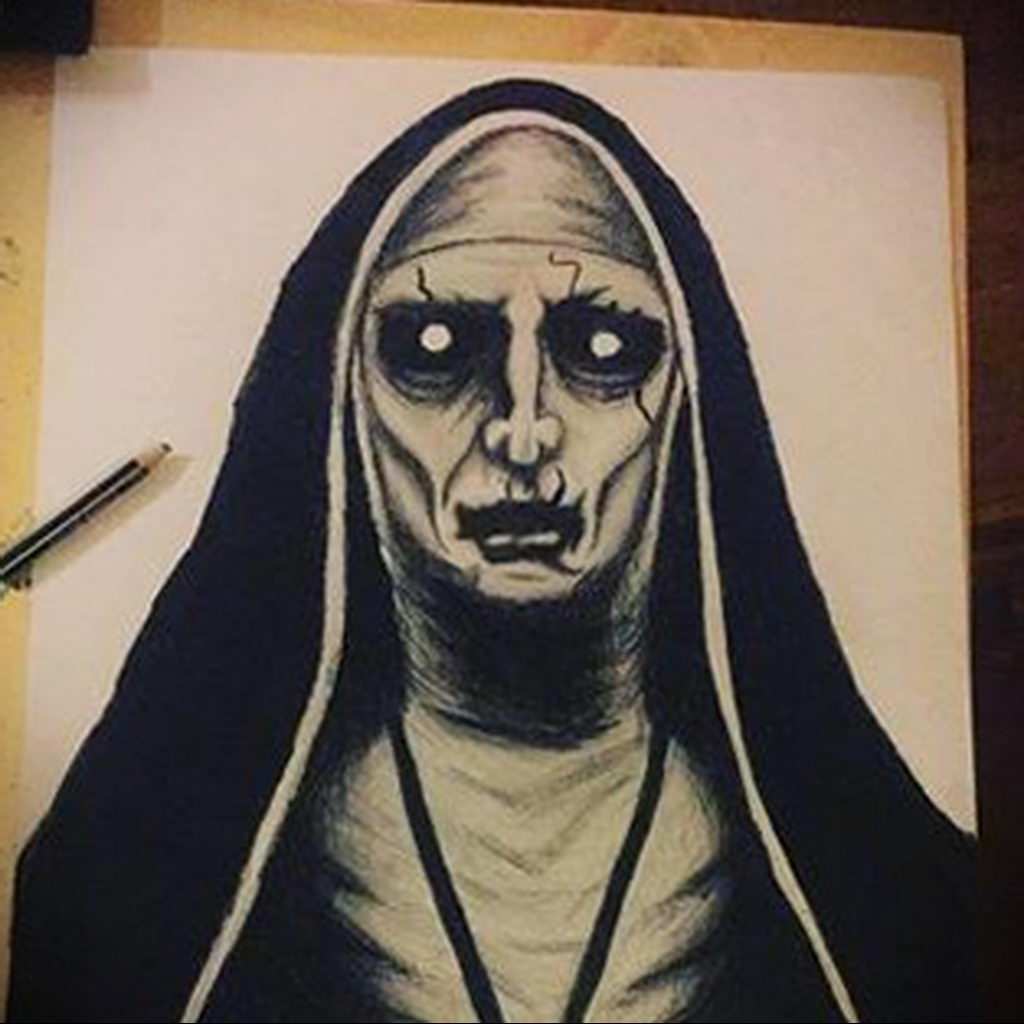 Монахиня раскраска