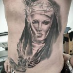 Тату Монашка курит 16.02.2020 №1009 -tattoo nun smoking- tattoo-photo.ru