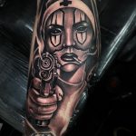 Тату Монашка на руке 16.02.2020 №1010 -nun tattoo- tattoo-photo.ru