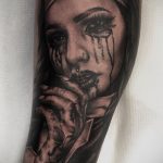 Тату Монашка пример рисунка 16.02.2020 №1001 -tattoo nun- tattoo-photo.ru