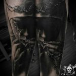 Тату Монашка пример рисунка 16.02.2020 №1008 -tattoo nun- tattoo-photo.ru