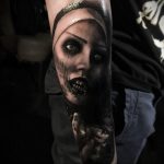 Тату Монашка пример рисунка 16.02.2020 №1014 -tattoo nun- tattoo-photo.ru