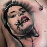 Тату Монашка пример рисунка 16.02.2020 №1033 -tattoo nun- tattoo-photo.ru