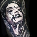 Тату Монашка пример рисунка 16.02.2020 №1059 -tattoo nun- tattoo-photo.ru