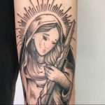 Тату Монашка пример рисунка 16.02.2020 №1061 -tattoo nun- tattoo-photo.ru