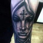 Тату Монашка пример рисунка 16.02.2020 №1099 -tattoo nun- tattoo-photo.ru