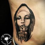 Тату Монашка пример рисунка 16.02.2020 №1105 -tattoo nun- tattoo-photo.ru