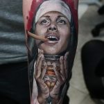 Тату Монашка пример рисунка 16.02.2020 №1113 -tattoo nun- tattoo-photo.ru